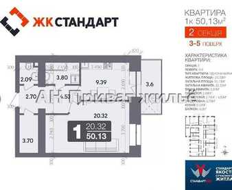 Однокімнатна квартира в новобудові, Сади-1