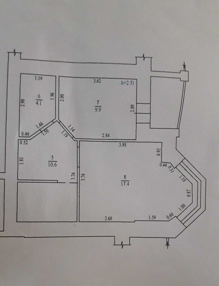 Продается Продаж 3х кімнатна квартира Левада.